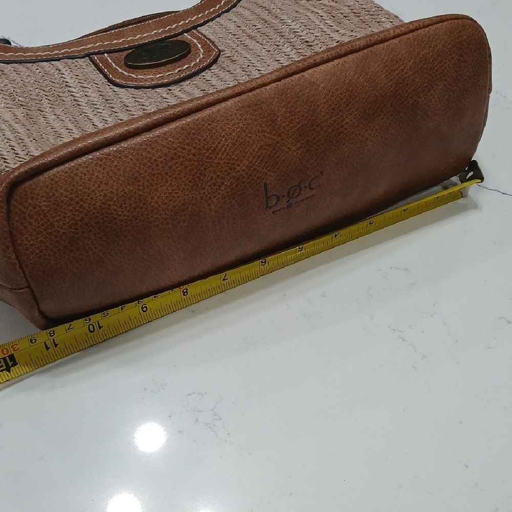 BOC Tan and Brown Women's Shoulder Bag Excellent Cond. All Man Made Materials - Picture 5 of 10